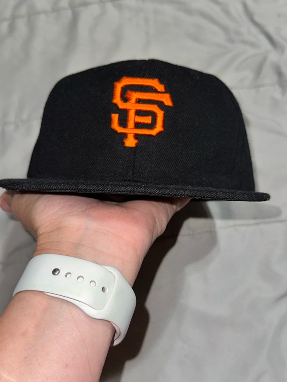 San Francisco Giants Embroidered SnapBack Cap Baseball Hat MLB Black Adjustable - Picture 2 of 4